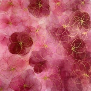 絵画 のおすすめ作品・人気作家 心のなかに咲く花 Flowers of the mind – The Flowers in Bloom Series (Pink) インテリア絵画 アート