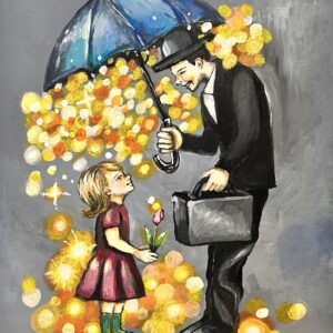 イラスト のおすすめ作品・人気作家 光 あたたかい 傘 優しい 心 心の傘をさそう インテリア絵画 アート