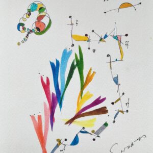水彩画 のおすすめ作品・人気作家 音楽線 ヴァイオリン インテリア絵画 アート