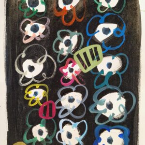 イラスト のおすすめ作品・人気作家 花カラフル happy mini flowers インテリア絵画 アート