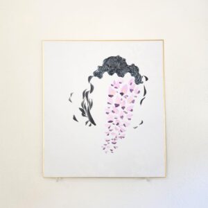 水彩画 のおすすめ作品・人気作家  春 wisteria 01 26 インテリア絵画 アート