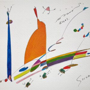 水彩画 のおすすめ作品・人気作家 音楽線 自然のオーケストラ インテリア絵画 アート