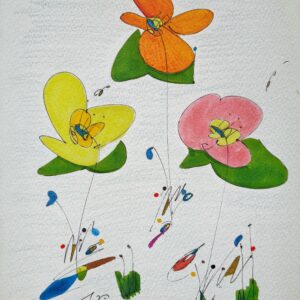手描きイラスト のおすすめ作品・人気作家 水彩風景 野花 インテリア絵画 アート