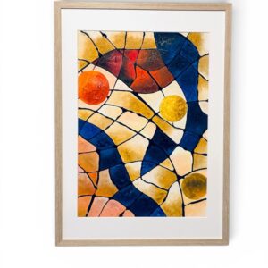 絵画 のおすすめ作品・人気作家 抽象画　モダン　ブラウン　インテリアアート　ブルー　 変容のプロセス 〜In the Process of Transformation〜 インテリア絵画 アート