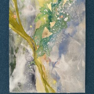 日本画 のおすすめ作品・人気作家 緑 黄色 ゴールド 日本画 木の芽風 インテリア絵画 アート
