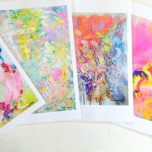アートグッズ 雑貨 のおすすめ作品・人気作家 抽象画 アクリル画 カラフル 複製原画 複製原画5枚セット インテリア絵画 アート