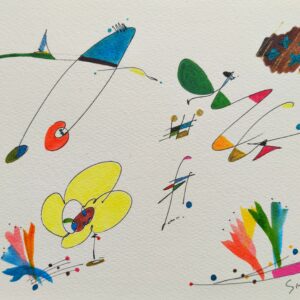 手描きイラスト のおすすめ作品・人気作家 音楽線 野花のコンチェルト インテリア絵画 アート