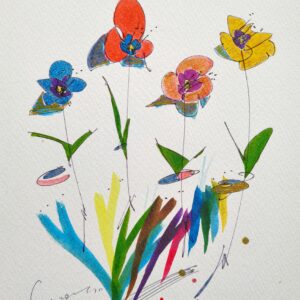 水彩画 のおすすめ作品・人気作家 水彩風景 野花のコンチェルト インテリア絵画 アート