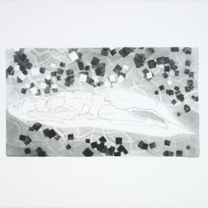 版画 のおすすめ作品・人気作家 銅版画，裸婦，エングレーヴィング，engraving，ビュラン，burin，アクアチント，Aquatint， 夜想曲（銅版画） インテリア絵画 アート