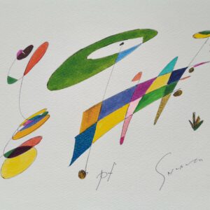 水彩画 のおすすめ作品・人気作家 音楽線 ヴァイオリンアンサンブル インテリア絵画 アート