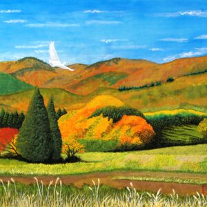 日本画 のおすすめ作品・人気作家 日本画　空間　時間　ゆとり 秋色に染まる インテリア絵画 アート