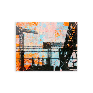 コラージュ のおすすめ作品・人気作家 アクリル コラージュ インテリア カラフル Exit Into the Blank Sky No.296 インテリア絵画 アート