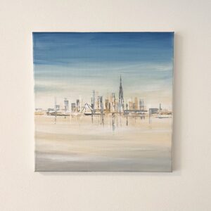 アクリル画 のおすすめ作品・人気作家 空青都会抽象画 METROPOLIS — Op.04 : Clear Horizon インテリア絵画 アート