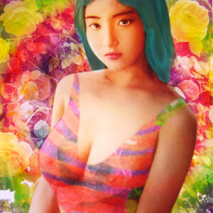 版画 のおすすめ作品・人気作家 人物 女性 花 バラ 妖精 ハチとバラ1/5(植255) インテリア絵画 アート