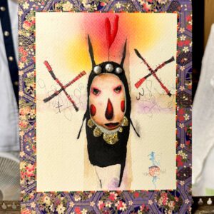 油絵 のおすすめ作品・人気作家 悪魔　小悪魔　アート　ART 井川誠一　和装 悪魔の『井森』 インテリア絵画 アート