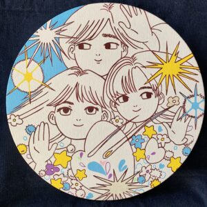 イラスト のおすすめ作品・人気作家 イラスト 光 女性 星 光からの応援 インテリア絵画 アート