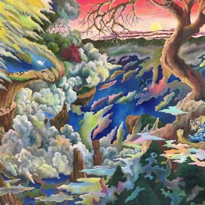 Uncategorized 雲山 西王母の舟〜秘密の花園〜 インテリア絵画 アート