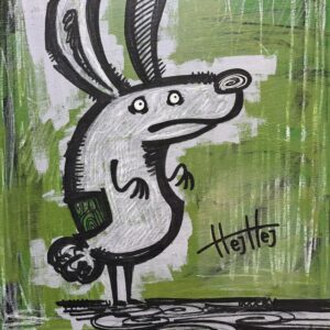アクリル画 のおすすめ作品・人気作家 緑 うさぎ ウサギ MR. EIGHTEEN インテリア絵画 アート