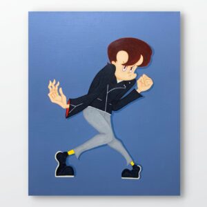 絵画 のおすすめ作品・人気作家 黒 アクリル画 インテリア キャラクターアート ポップアート ロック 現代アート Life is a challenge インテリア絵画 アート