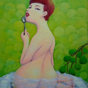 油絵 のおすすめ作品・人気作家 現代アート，ポップアート，油彩画，ラフランス，女性， La France インテリア絵画 アート