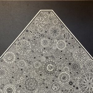 ペン画 ドローイングのおすすめ作品・人気作家 富士山ペン 夜富士 インテリア絵画 アート