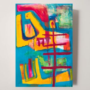 アクリル画 のおすすめ作品・人気作家 アクリル 抽象画 水彩画 緑 黄色 カラフル モダンアート 現代アート 青 Post Tradition インテリア絵画 アート