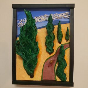 絵画 のおすすめ作品・人気作家  糸杉と糸雲の見える道 インテリア絵画 アート