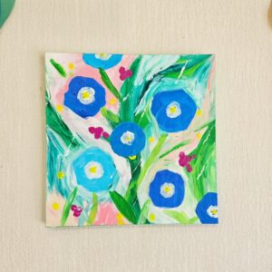 アクリル画 のおすすめ作品・人気作家 花草花 青い花 インテリア絵画 アート