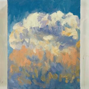 絵画 のおすすめ作品・人気作家 夏　油彩画 原画・油彩「積乱雲2026629」アート・絵画 ・F3（22×27㎝ ）キャンバス インテリア絵画 アート