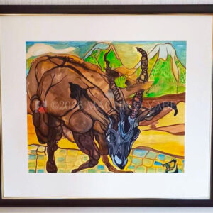 水彩画 のおすすめ作品・人気作家 動物 水彩画 modern 現代アート 風景画 きずだらけ インテリア絵画 アート