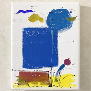 アクリル画 のおすすめ作品・人気作家 抽象画 アクリル画 ブルー ホワイト 今日の絵 心象 心象風景 日々の心象シリーズ 風景画 different インテリア絵画 アート