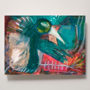 アクリル画 のおすすめ作品・人気作家 アクリル 抽象画 緑 赤 モダンアート 現代アート いつもの誘惑　ーThe Usual Temptationー インテリア絵画 アート