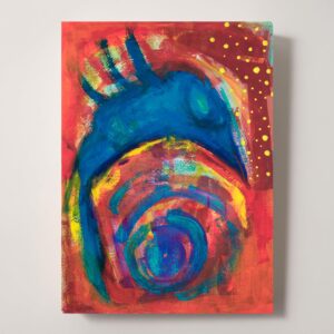 アクリル画 のおすすめ作品・人気作家 アクリル 抽象画 水彩画 赤 黄色 カラフル モダンアート 現代アート 青 不完全の実現　ーIncompletion Realizedー インテリア絵画 アート