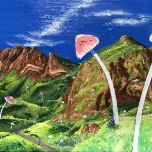 Uncategorized 風景空 夢の中の丘 インテリア絵画 アート