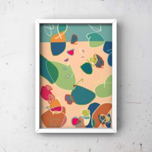 絵画 のおすすめ作品・人気作家 抽象画 くすみカラー アースカラー オレンジ カラフル グリーン ジークレー ナチュラルインテリア ニュアンスカラー ベージュ リラックス 北欧インテリア 北欧モダン 壁掛け 額装あり 額装済み Untitled-13 インテリア絵画 アート