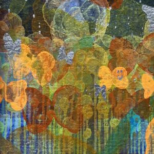 イラスト のおすすめ作品・人気作家 花 雨 HAPPY 抽象 癒し 蝶 【 kiri-ame (陽) 】 インテリア絵画 アート