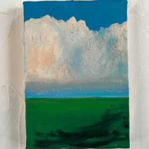 絵画 のおすすめ作品・人気作家 空　風景　油彩　田園 原画　油彩「田園と空」絵画・サムホールサイズ （16×23㎝）アート・キャンバス インテリア絵画 アート