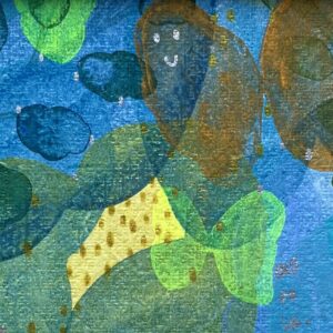 イラスト のおすすめ作品・人気作家 花 雨 HAPPY 抽象 癒し 蝶 【 水あがり (なあに) 】 インテリア絵画 アート