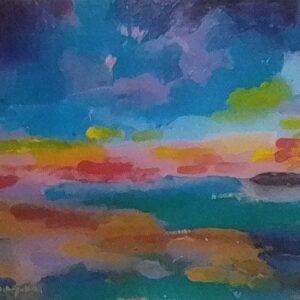 アクリル画 のおすすめ作品・人気作家 風景　抽象 日の出 インテリア絵画 アート