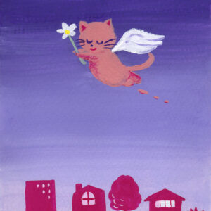 ポストカード の人気おすすめ通販 猫天使安らぎanimal 安らかな日々を(ポストカード) インテリア絵画 アート