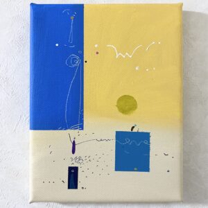 アクリル画 のおすすめ作品・人気作家 抽象画 アクリル画 イエロー 今日の絵 心象 心象風景 日々の心象シリーズ 風景画 伝 インテリア絵画 アート
