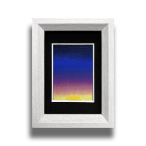 アクリル画 のおすすめ作品・人気作家 ピンク シンプル ネイビー 夕日 夕焼け 青 風景画 黄 夕空 インテリア絵画 アート