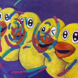 アクリル画 のおすすめ作品・人気作家 アヒル Ducks インテリア絵画 アート