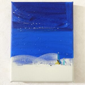 アクリル画 のおすすめ作品・人気作家 抽象画 アクリル画 ブルー 今日の絵 心象 心象風景 日々の心象シリーズ 風景画 とおくからきた インテリア絵画 アート