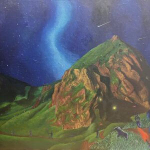 Uncategorized 夜空岩山 大いなる墳墓を尋ねん インテリア絵画 アート