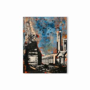 コラージュ のおすすめ作品・人気作家 アクリル コラージュ インテリア カラフル Lost Signals#02 No.301 インテリア絵画 アート