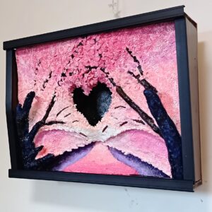 アクリル画 のおすすめ作品・人気作家 桜並木のライトアップ インテリア絵画 アート