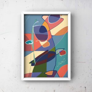絵画 のおすすめ作品・人気作家 ピンク 抽象画 くすみカラー アースカラー カラフル グリーン ジークレー ナチュラルインテリア ニュアンスカラー ブルー リラックス 北欧インテリア 北欧モダン 額装あり Untitled-12 インテリア絵画 アート