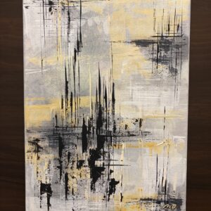 絵画 のおすすめ作品・人気作家 抽象画インテリアアート絵画リビングアートヒーリングアートモダンおしゃれ大人都会静謐静かエネルギークロス交差線墨黒グレーベージュ 交錯 インテリア絵画 アート