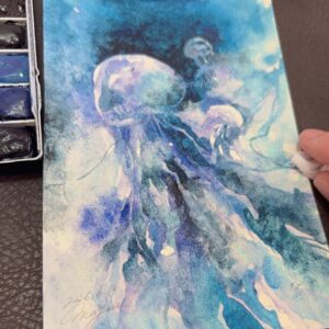 水彩画 のおすすめ作品・人気作家 クラゲ 揺らぐ インテリア絵画 アート